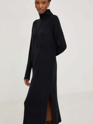 Oversized midi šaty Answear Lab černé