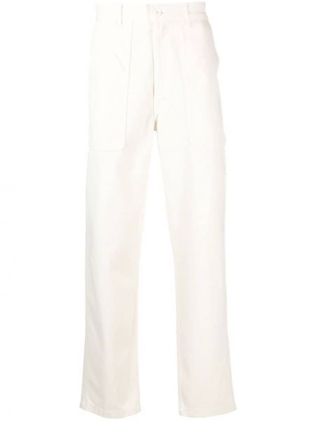 Pantaloni di cotone Palmes bianco