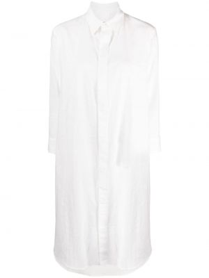 Памучна рокля Yohji Yamamoto бяло