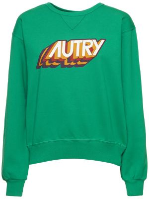 Raštuotas džemperis Autry žalia