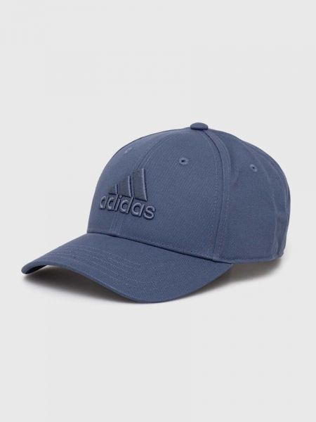 Pamučna kapa Adidas plava