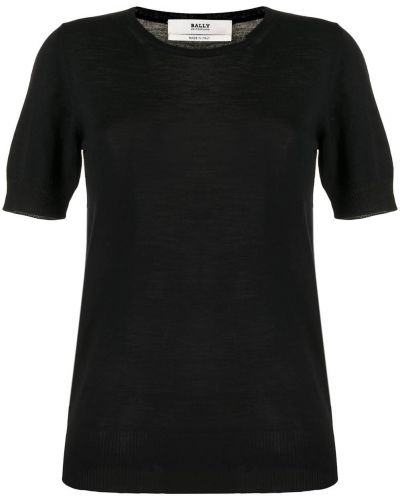 Jersey manga corta de tela jersey Bally negro