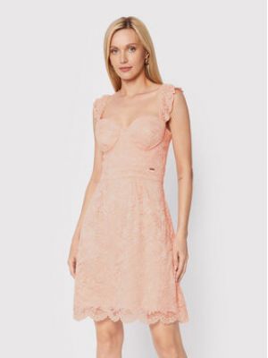 Коктейльное платье слим Guess розовое