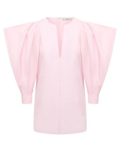 Хлопковая блузка Givenchy, розовая
