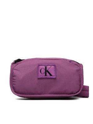 Nailoninė rankinė per petį Calvin Klein Jeans violetinė