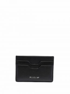 Černá kožená peněženka Philipp Plein