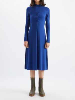 Платье с длинным рукавом Loreak Mendian синее
