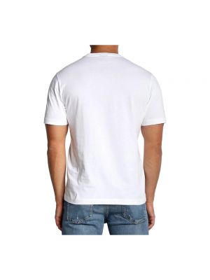 Camisa de algodón con estampado Paul & Shark blanco