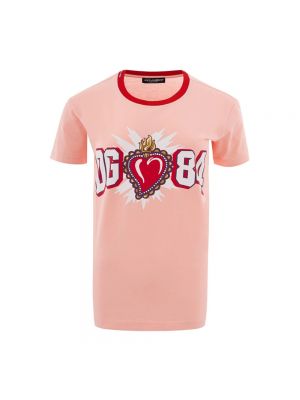 T-shirt di cotone Dolce & Gabbana Rosa
