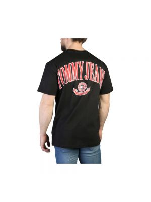 Camisa con estampado Tommy Hilfiger negro