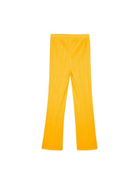 Pantalones rectos Issey Miyake amarillo