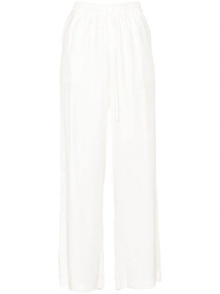 Pantalon droit en satin P.a.r.o.s.h. blanc