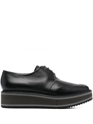 Pantofi loafer cu șireturi din dantelă chunky Clergerie negru