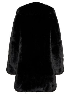 Cappotto corto di pelliccia Saint Laurent nero