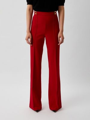 Красные классические брюки Elisabetta Franchi