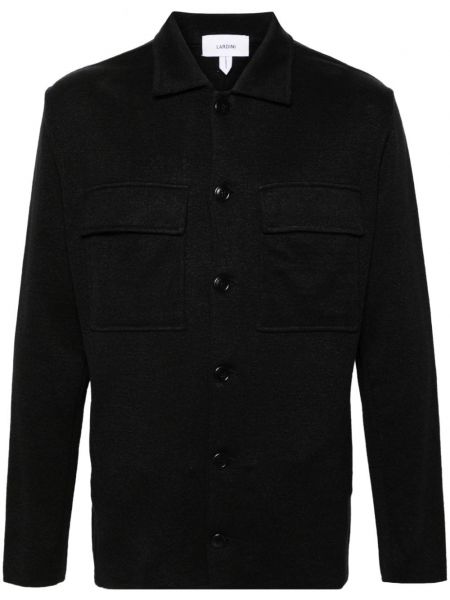 Dzianinowa koszula Lardini czarna