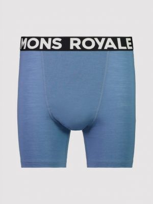 Boxerky z merina Mons Royale modrá