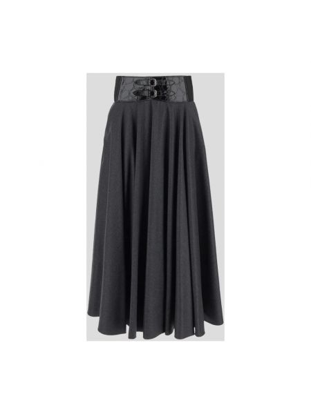 Falda midi Alaïa negro
