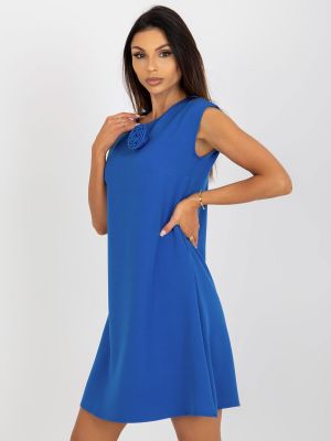 Коктейлна рокля Fashionhunters синьо