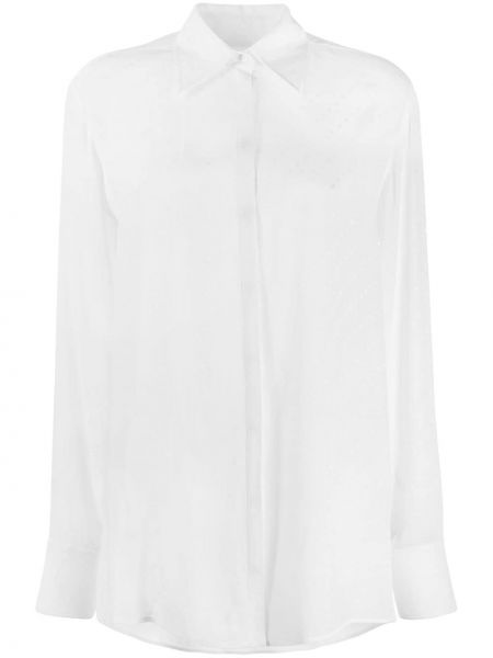 Camisa de tejido jacquard Victoria Victoria Beckham blanco