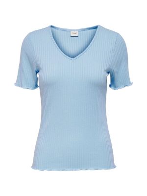 Modré tričko s krátkými rukávy Jacqueline De Yong