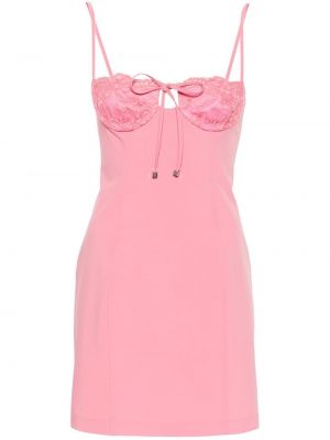 Βραδινό φόρεμα με δαντέλα Blumarine ροζ