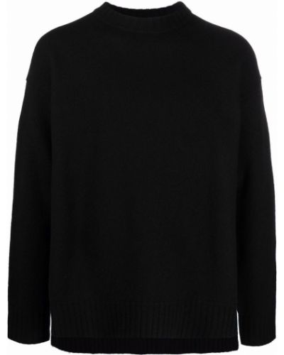 Jersey de punto manga larga de tela jersey Jil Sander negro
