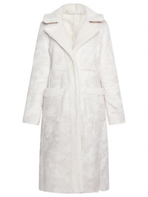 Памучно зимно палто Usha Festival бяло