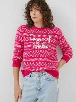 Шерстяной свитер Mc2 Saint Barth розовый