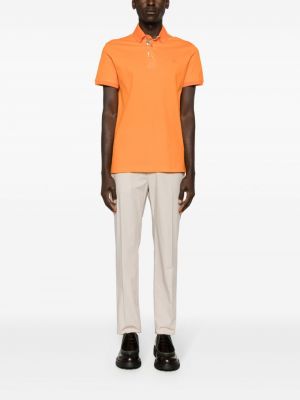 Siuvinėtas polo marškinėliai Etro oranžinė