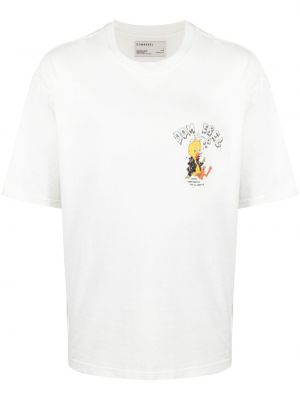 Koszulka bawełniana Domrebel biała