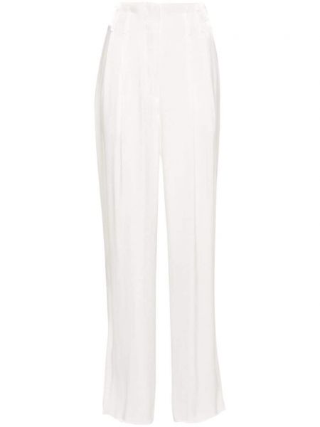 Pantalon plissé Genny blanc