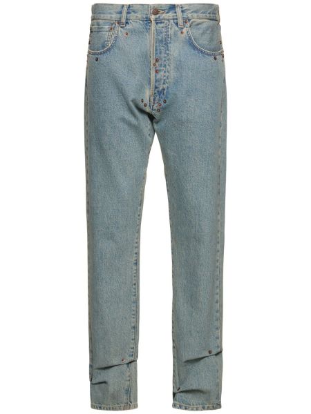 Højtaljet straight jeans Moschino blå