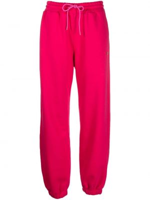 Joggers med broderi Msgm rosa