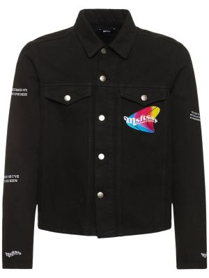 Bavlnená džínsová bunda Msftsrep čierna