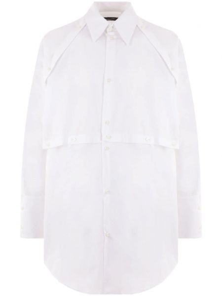 Chemise longue en coton Federico Cina blanc