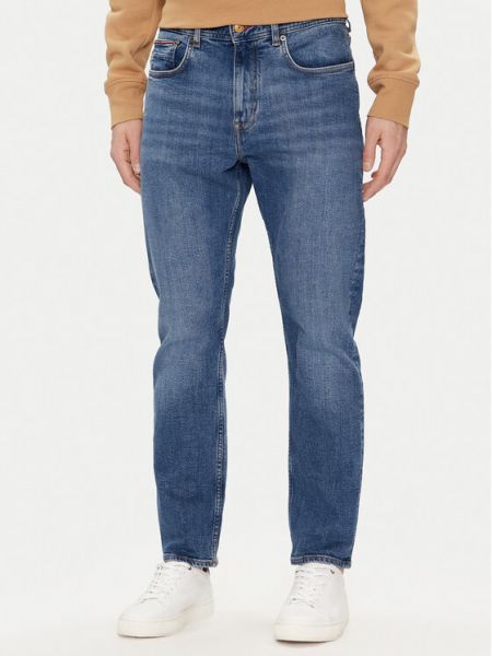 Priliehavé džínsy s rovným strihom Tommy Hilfiger modrá