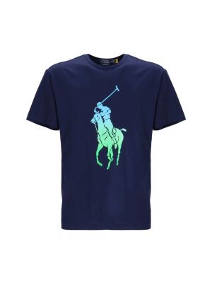 Koszulka bawełniana Polo Ralph Lauren niebieska