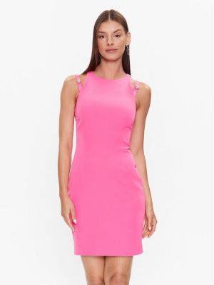 Slim fit šaty Chiara Ferragni růžové