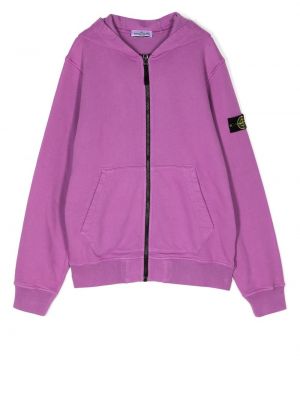 Hoodie för tjejer Stone Island Junior lila