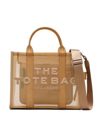 Nakupovalna torba z mrežo Marc Jacobs rjava