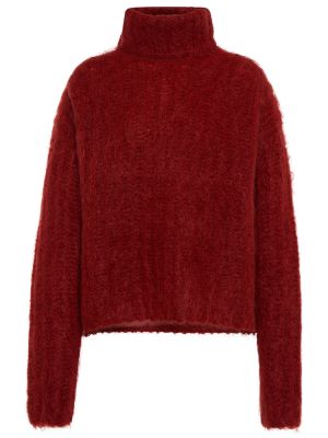 Jersey de tela jersey de lana mohair Joseph rojo