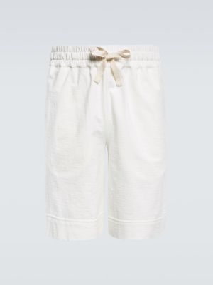 Pantaloncini di cotone Jil Sander bianco
