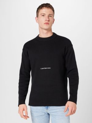 Пуловер Calvin Klein Jeans черно