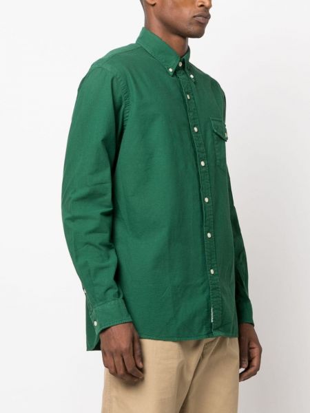 Camicia di cotone Polo Ralph Lauren verde
