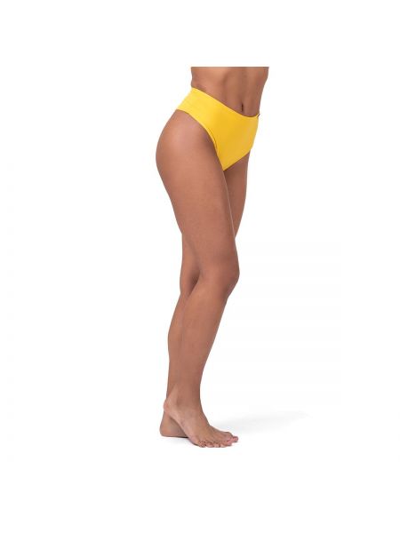 High Waist Retro Bikini Yellow dolna część - Nebbia