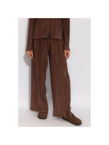Pantalones plisados Samsøe Samsøe marrón