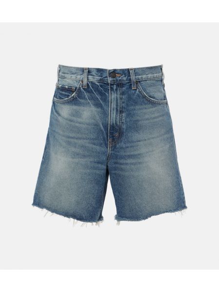 Pantalones cortos de cintura baja Nili Lotan azul