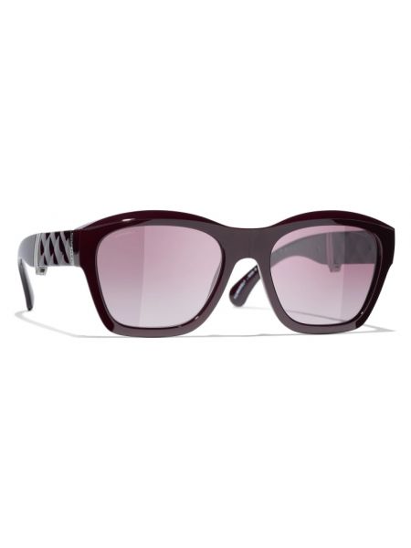 Okulary przeciwsłoneczne Chanel fioletowe