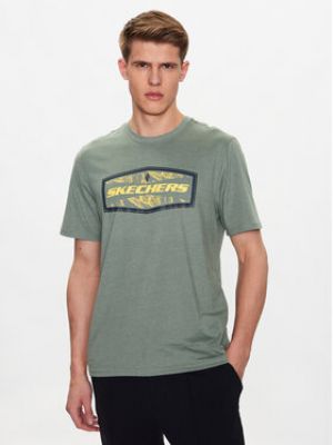 T-shirt Skechers vert